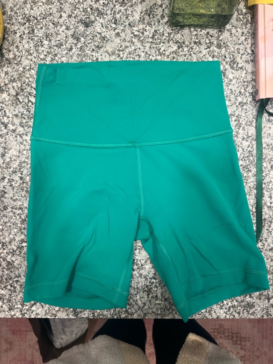 lululemon athletica Pants - lululemon athletica Teal Green High-Rise Bike Shorts